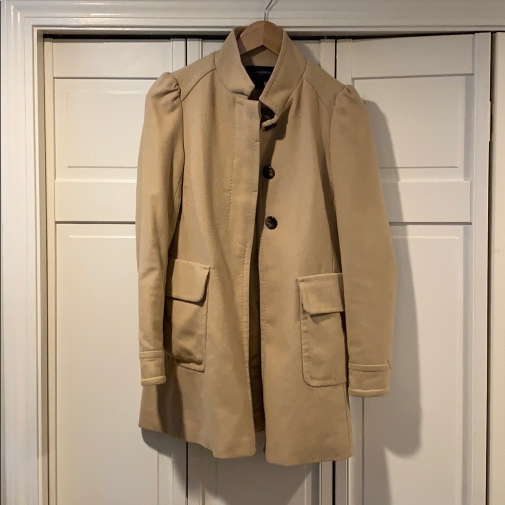 Banana Republic Mock Neck Peacoat